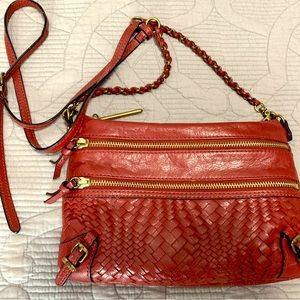 ELLIOTT LUCCA Red Purse Balia 89 Leather Gandbag